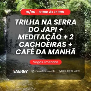 Trilha Serra do Japi Meditação Cachoeira Energy Road
